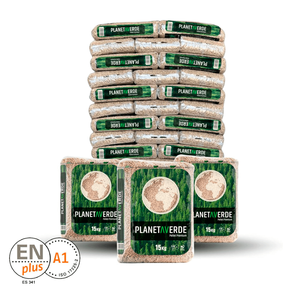 Planeta Verde Pellets de Madera – 77 Sacos de 15 kg