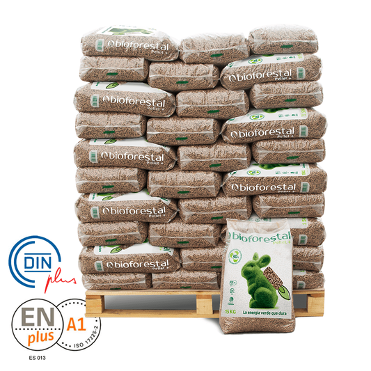 Bioforestal Pellets de Madera ENplus A1 – 70 Sacos