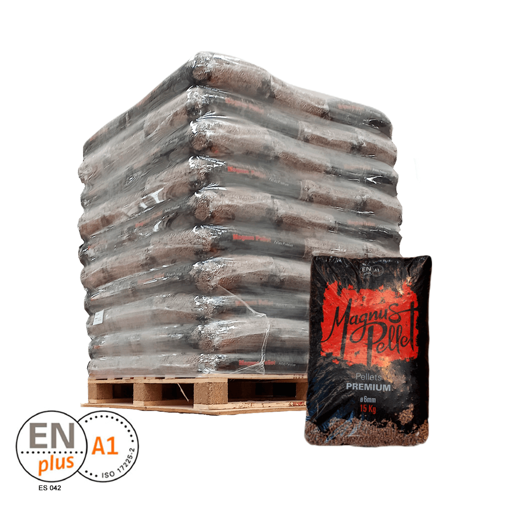 Magnus Pellets de Madera – 70 Sacos de 15 kg
