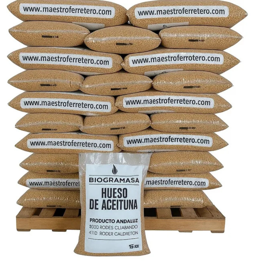 Biogramasa Hueso de Aceituna – 77 Sacos de 15 kg