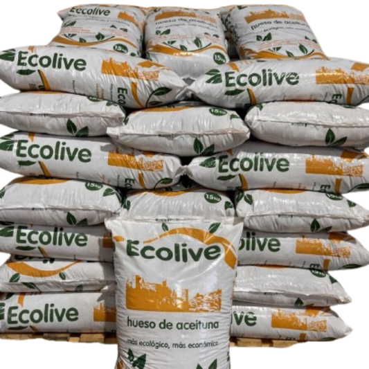 Biogramasa Ecolive Hueso de Aceituna – 77 Sacos de 15 kg