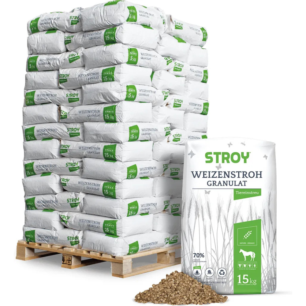 Granulado de Paja – 65 Sacos de 15 kg
