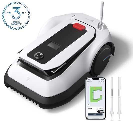 ECOVACS GOAT G1 Robot Cortacésped – TrueMapping, AIVI 3D, Sin Cable, hasta 1600 m²
