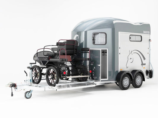 Trailer 2 Caballos con Plataforma Gold Hippomobile