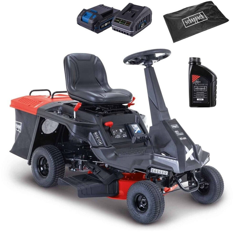 Scheppach MR235-61 Tractor Cortacésped – 4,4 kW (6 CV), 61 cm